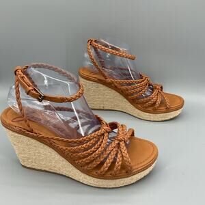 NEW Zodiac Women’s Shana Espadrille Wedge Sandals Brown Size 11M